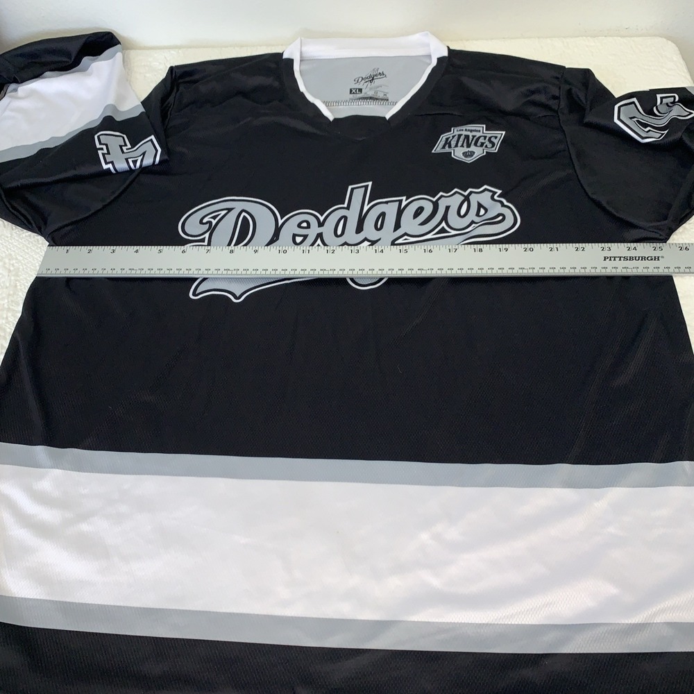 Los Angeles Dodgers x Los Angeles Kings 2024 Night Hockey Jersey Men's XL - Picture 5 of 8